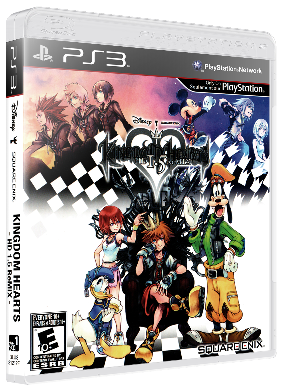 Kingdom Hearts HD 1.5 Remix box art for Playstation 3